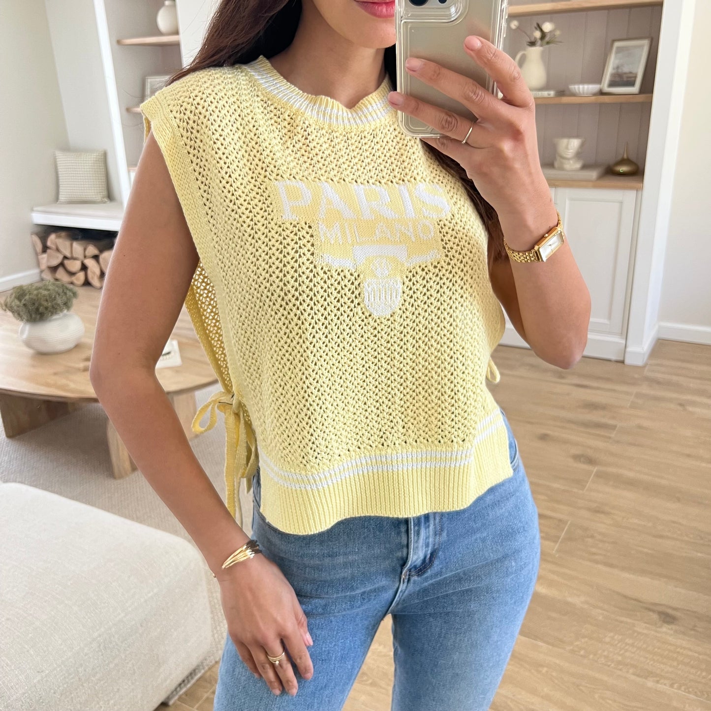 Débardeur Paris Milano crochet noué