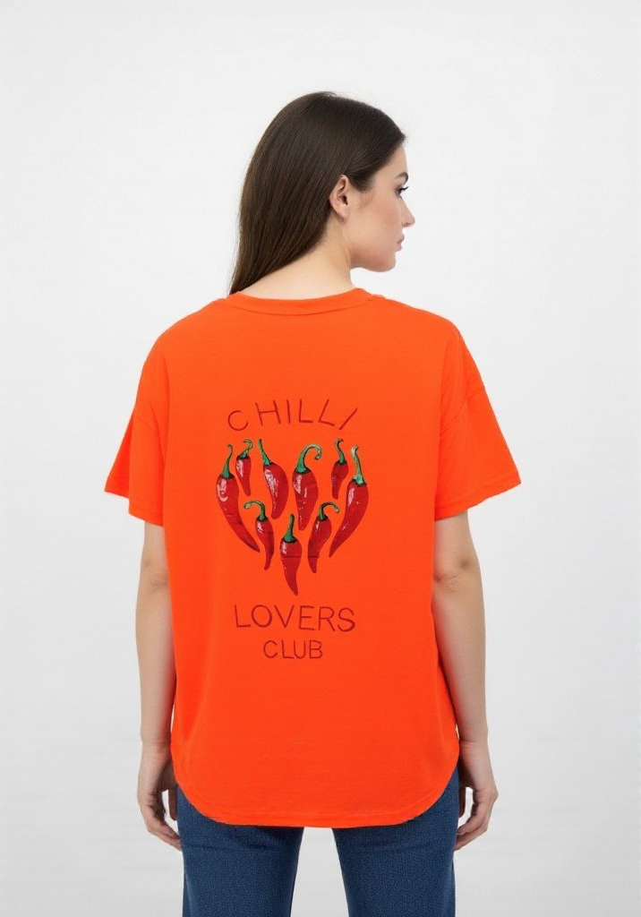 T-shirt fluo Chilli lovers club