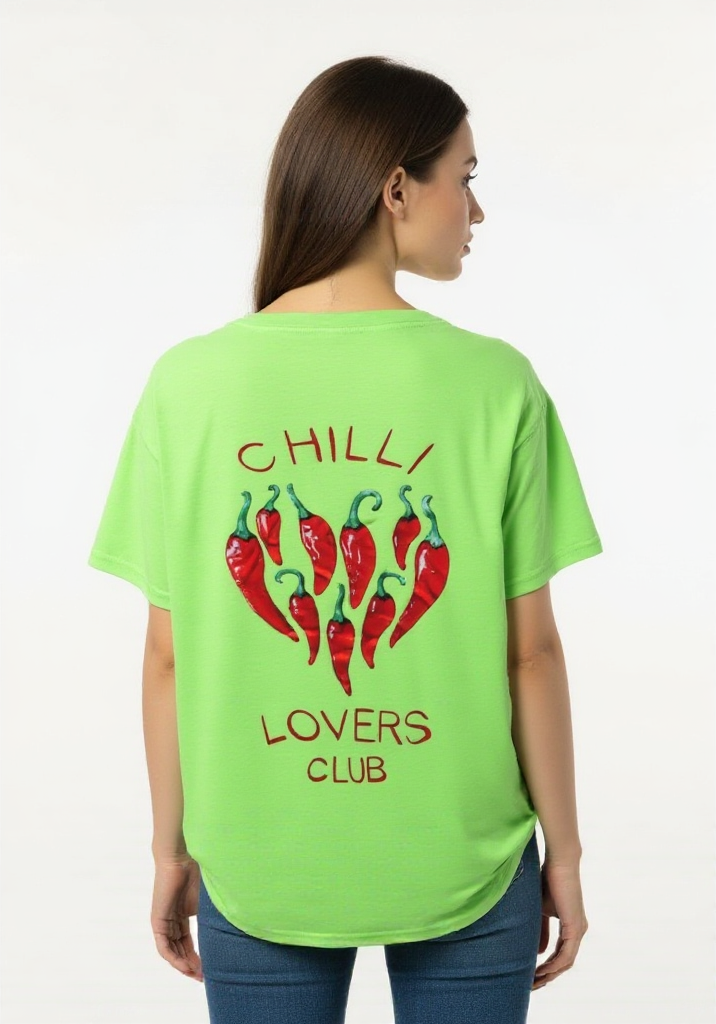 T-shirt fluo Chilli lovers club
