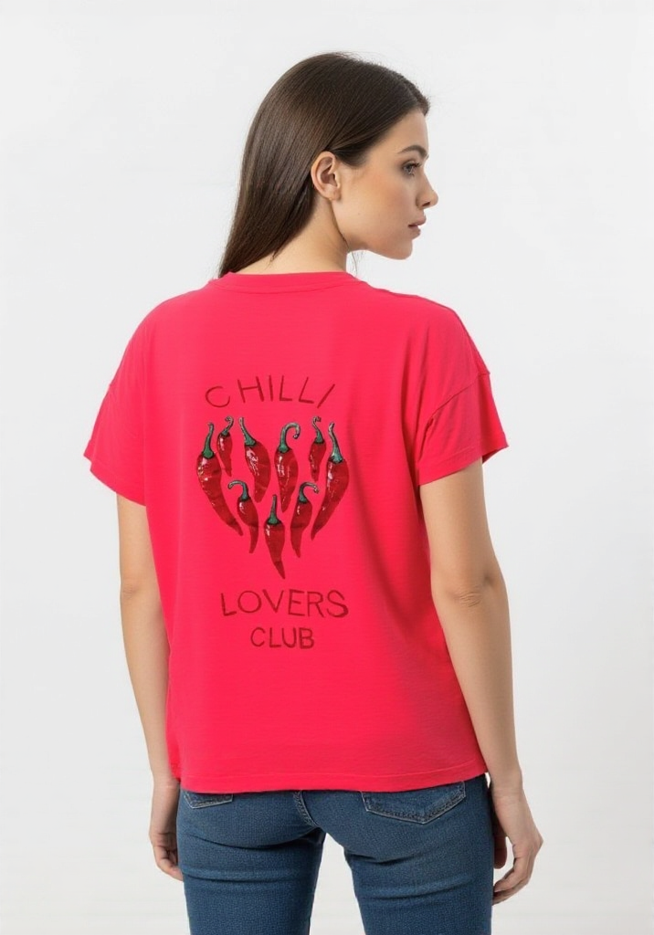 T-shirt fluo Chilli lovers club