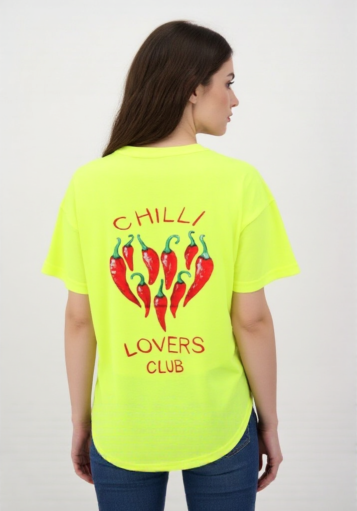 T-shirt fluo Chilli lovers club