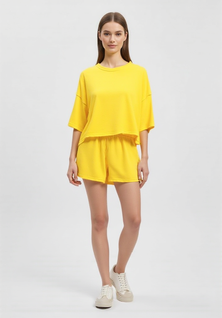 Ensemble short en molleton