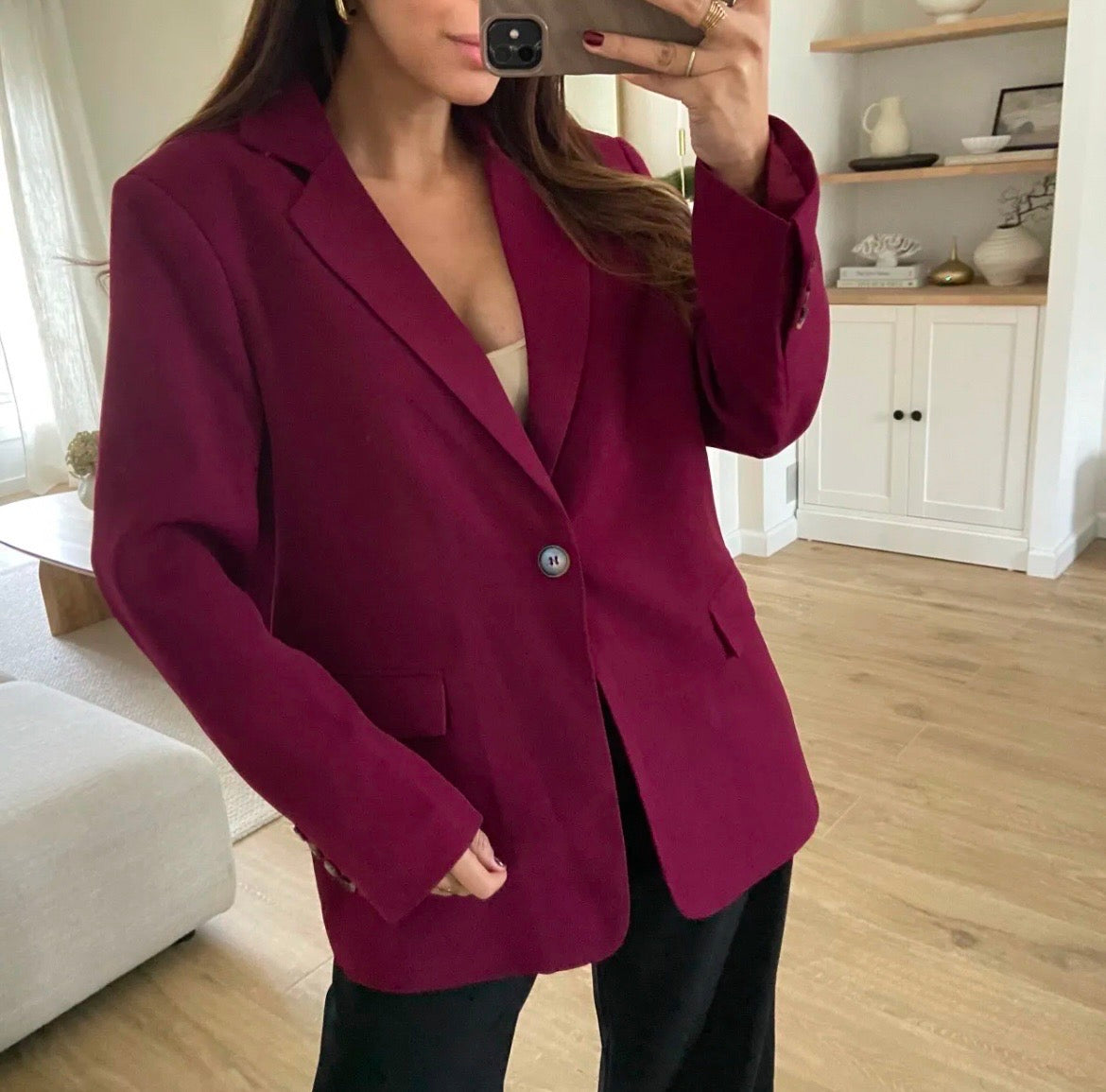 Vestes oversize 1 bouton