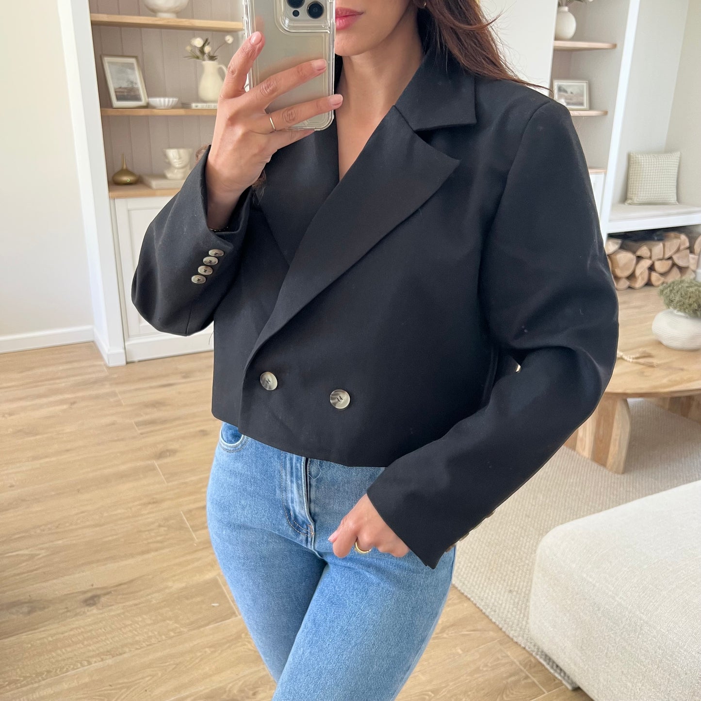 VESTE OVERSIZE COURTE