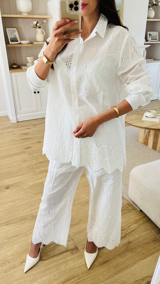 Ensemble broderie anglaise - Ibiza