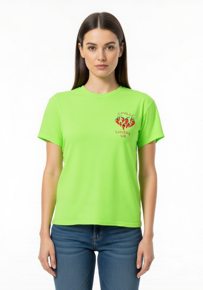 T-shirt fluo Chilli lovers club