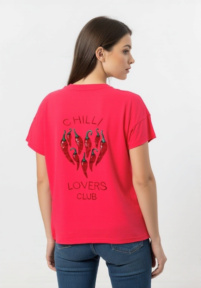 T-shirt fluo Chilli lovers club