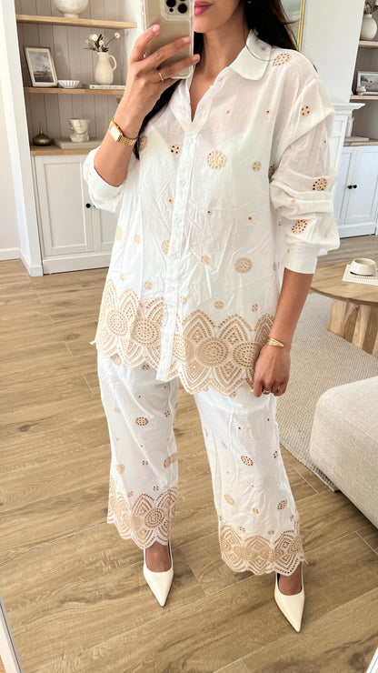Ensemble broderie anglaise - Ibiza