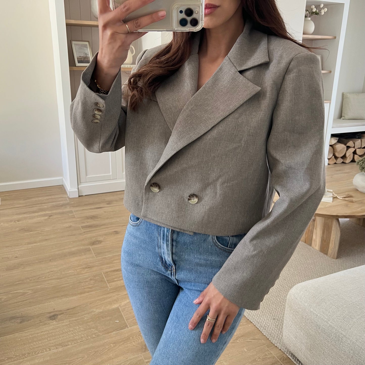 VESTE OVERSIZE COURTE