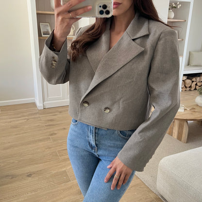 VESTE OVERSIZE COURTE