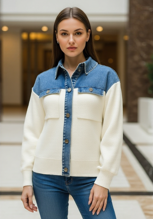GILET EN MAILLE & JEAN’S