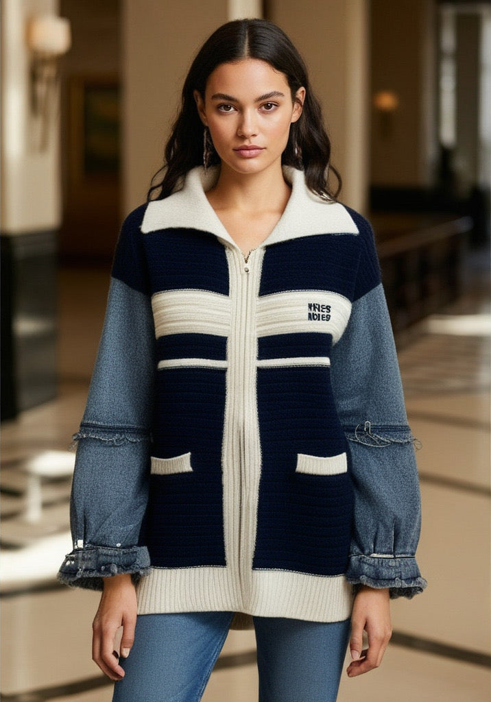 Gilet rayé