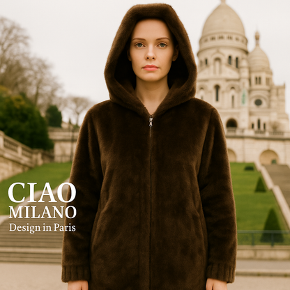 Manteau fausse fourrure
