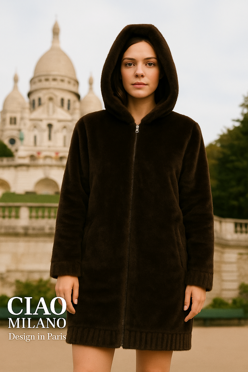 Manteau fausse fourrure