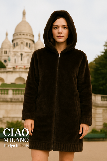 Manteau fausse fourrure